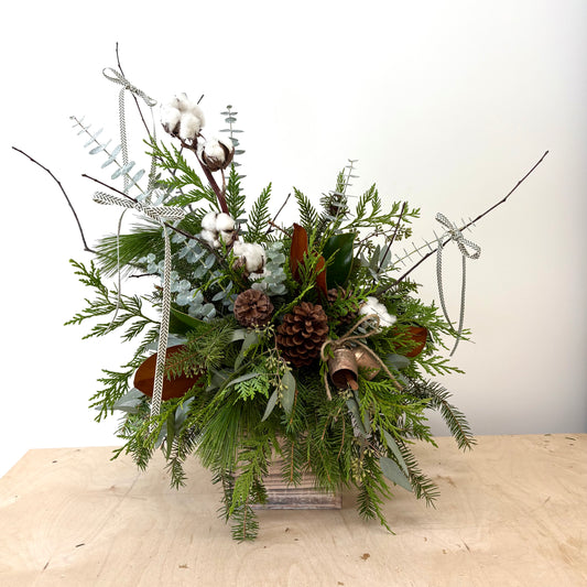 Tied Up in Snowflakes Arrangement